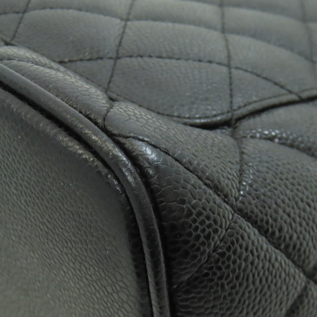 Chanel Black Leather Tote Bag