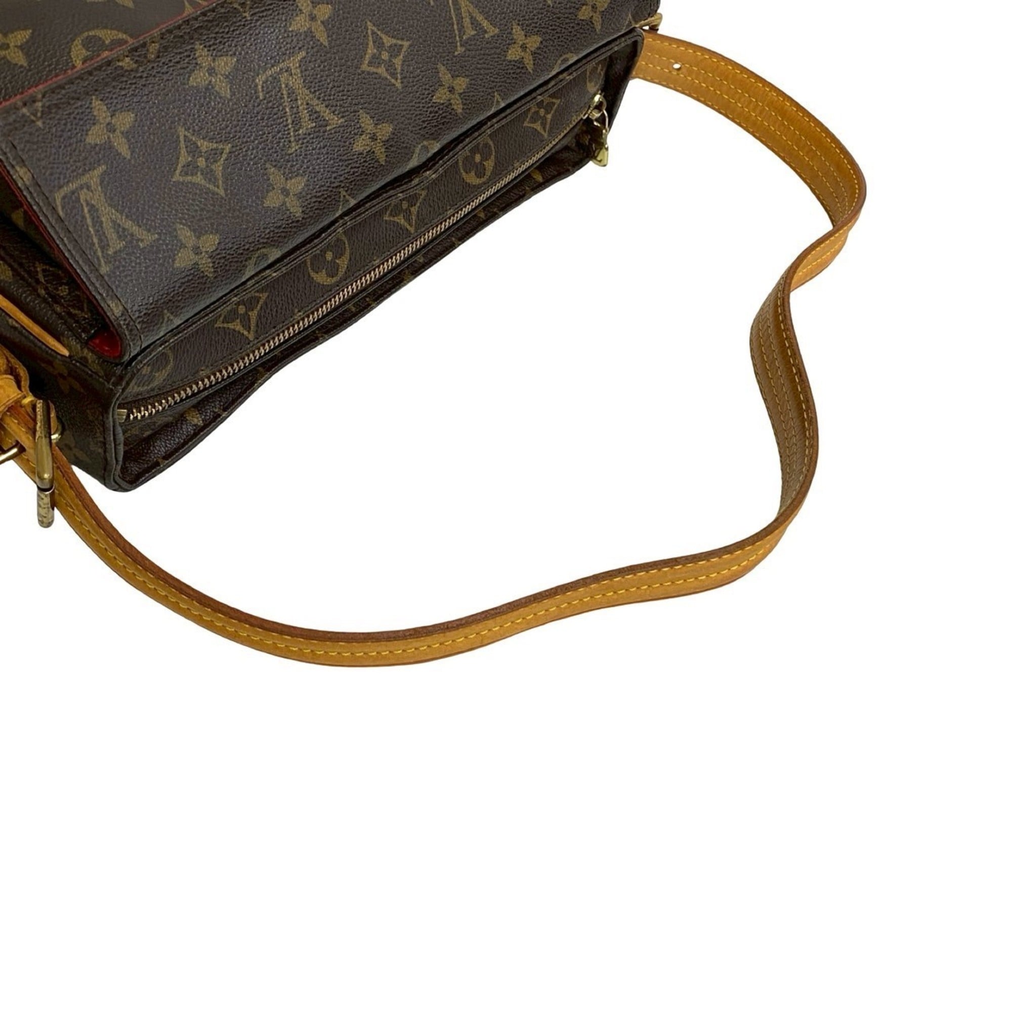 Louis Vuitton Brown Leather Shoulder Bag