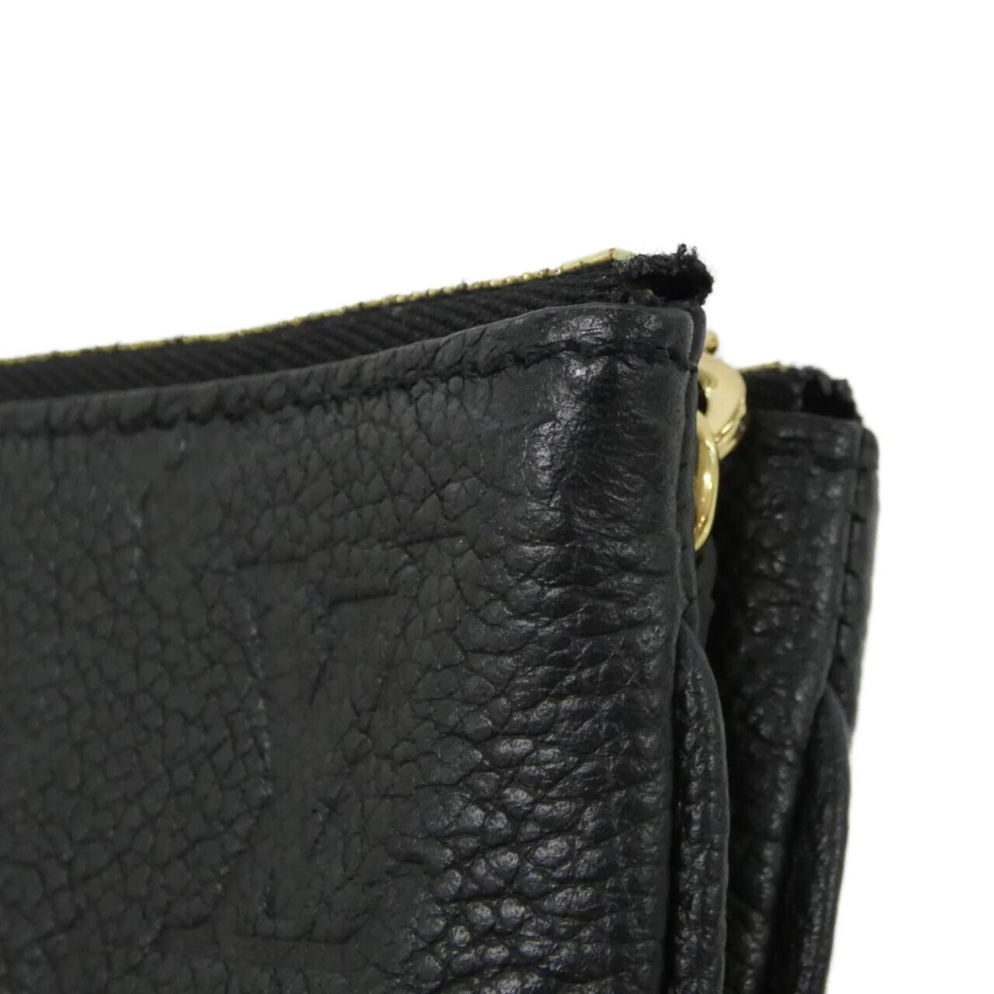Louis Vuitton Black Leather Pochette Shoulder Bag
