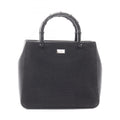 Gucci Black Canvas Leather Handbag (Pre-Owned)
