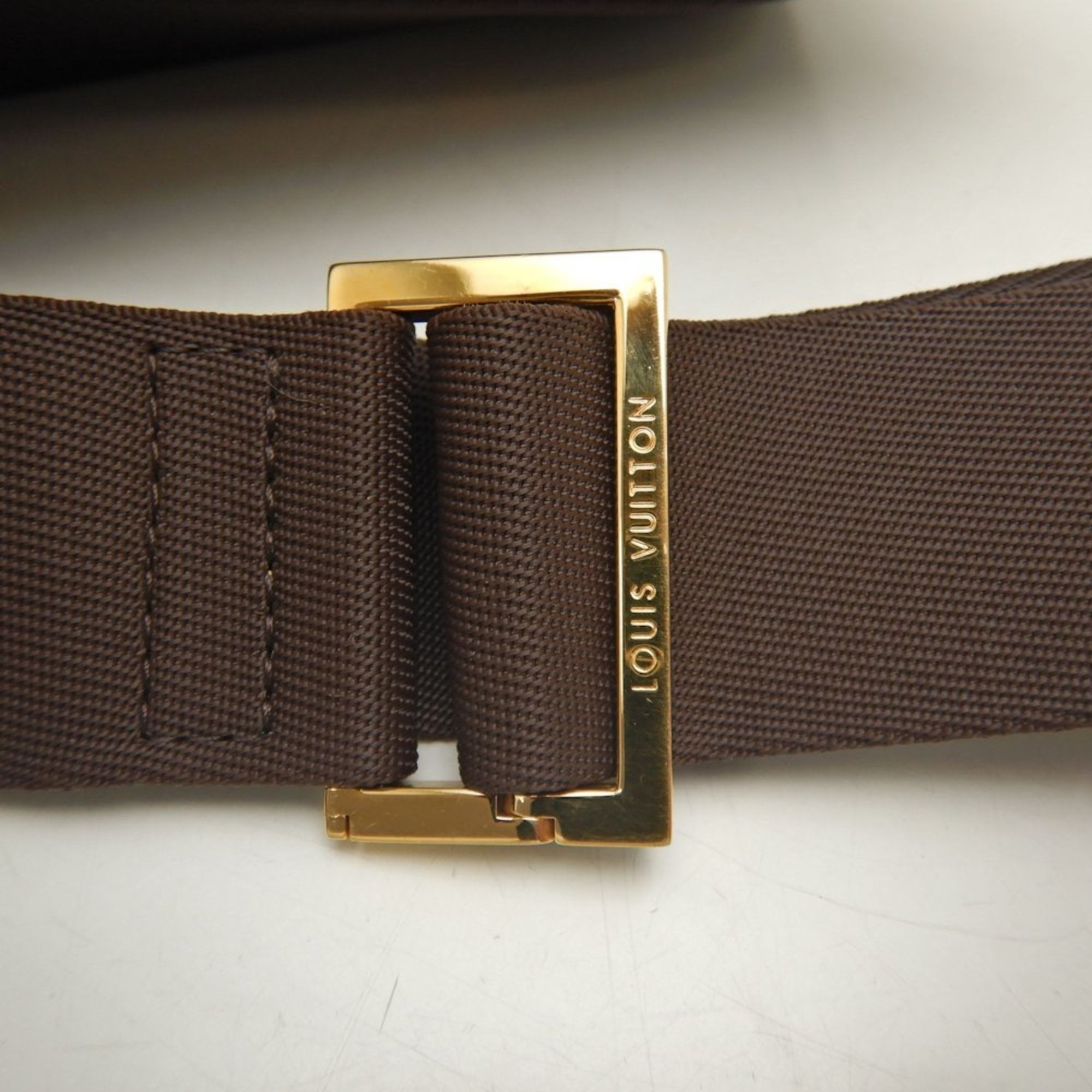 Louis Vuitton Brown Ebene Pvc Sling Bag