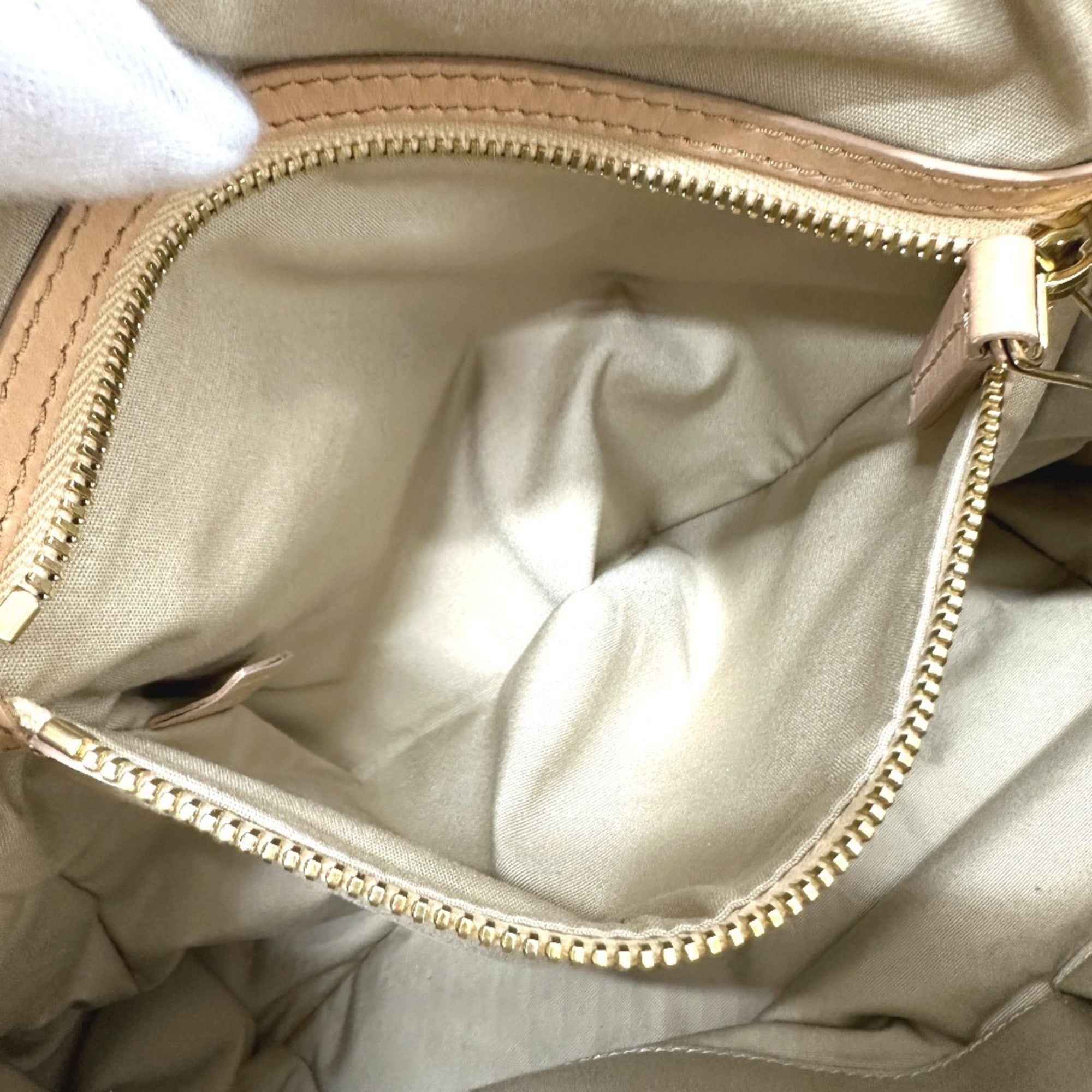 Celine Beige Leather Handbag Tote Bag