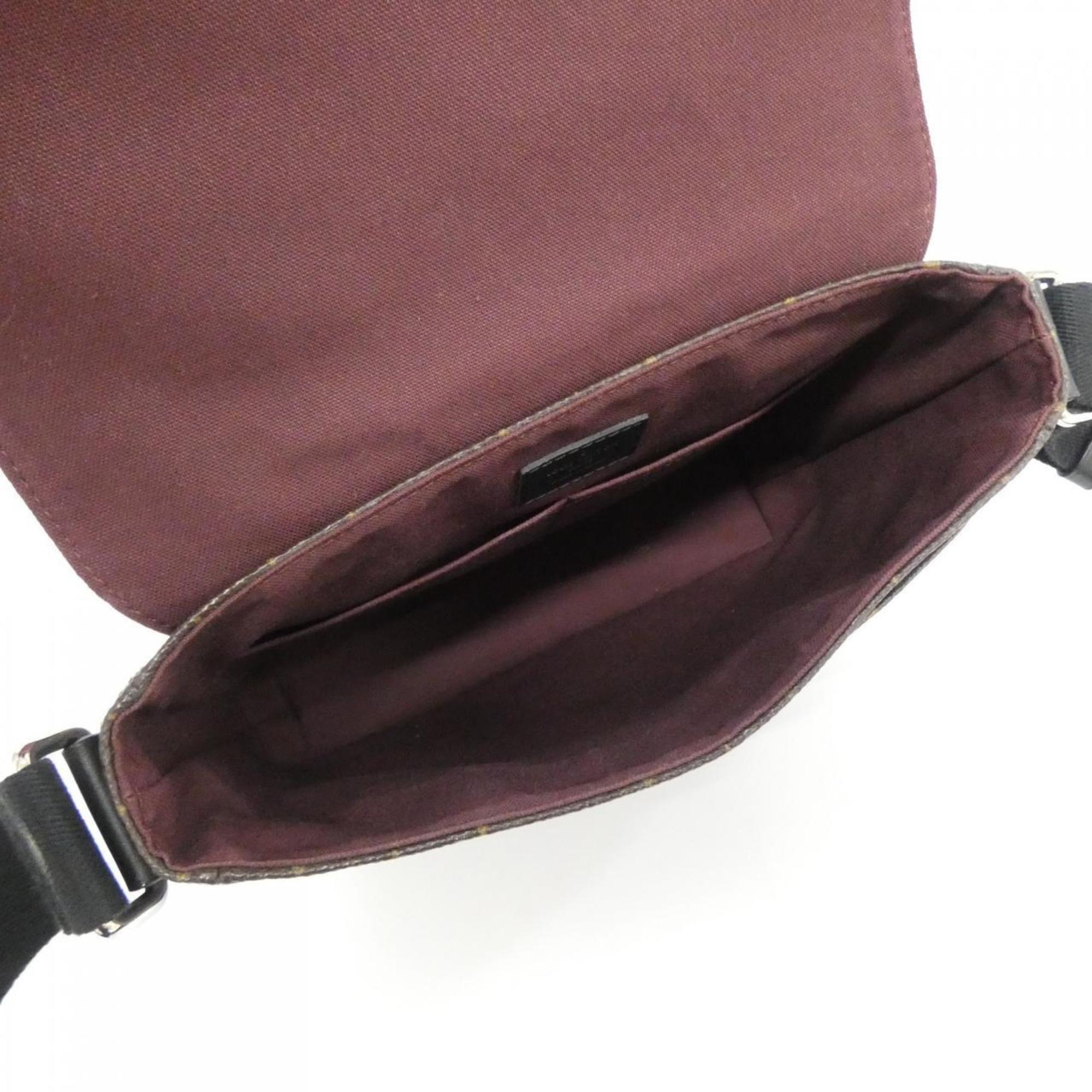 Louis Vuitton Monogram Macassar Marron Coated Canvas Shoulder Bag