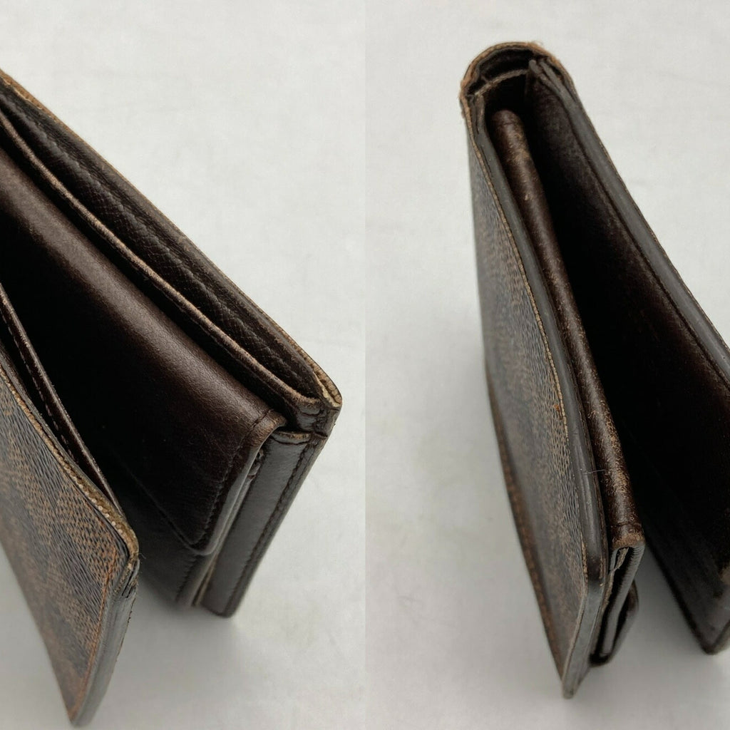 Louis Vuitton Brown Pvc Leather Wallet