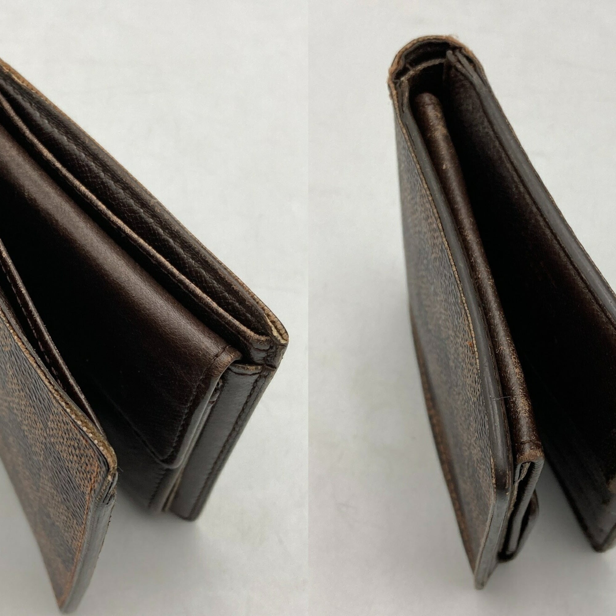 Louis Vuitton Brown Pvc Leather Wallet