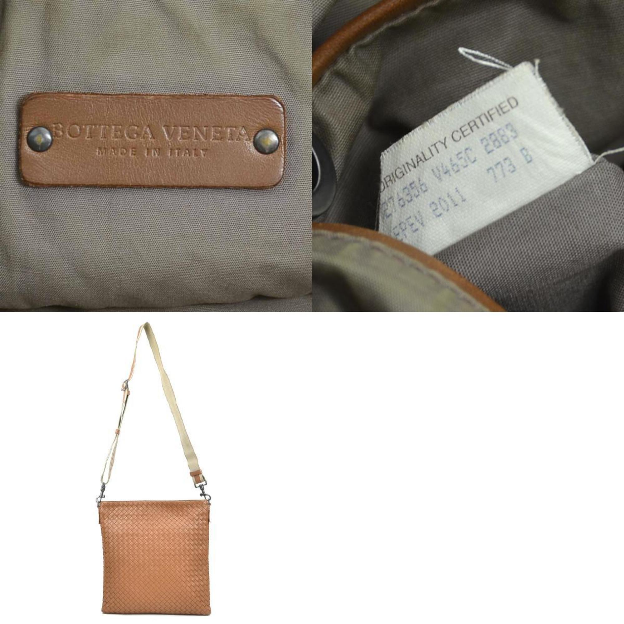 Bottega Veneta Brown Intrecciato Shoulder Bag