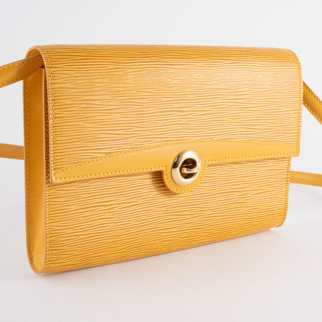 Louis Vuitton Yellow Epi Leather Pochette Shoulder Bag