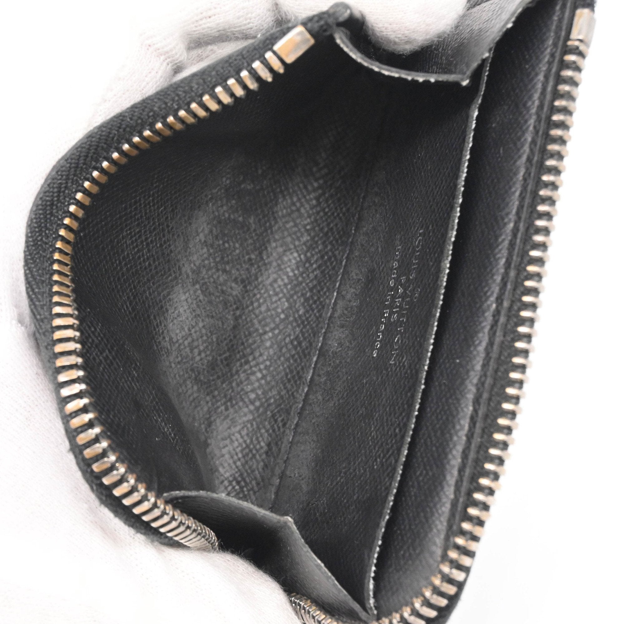Louis Vuitton Black Monogram Eclipse Monogram Eclipse Coin Purse/Coin Case