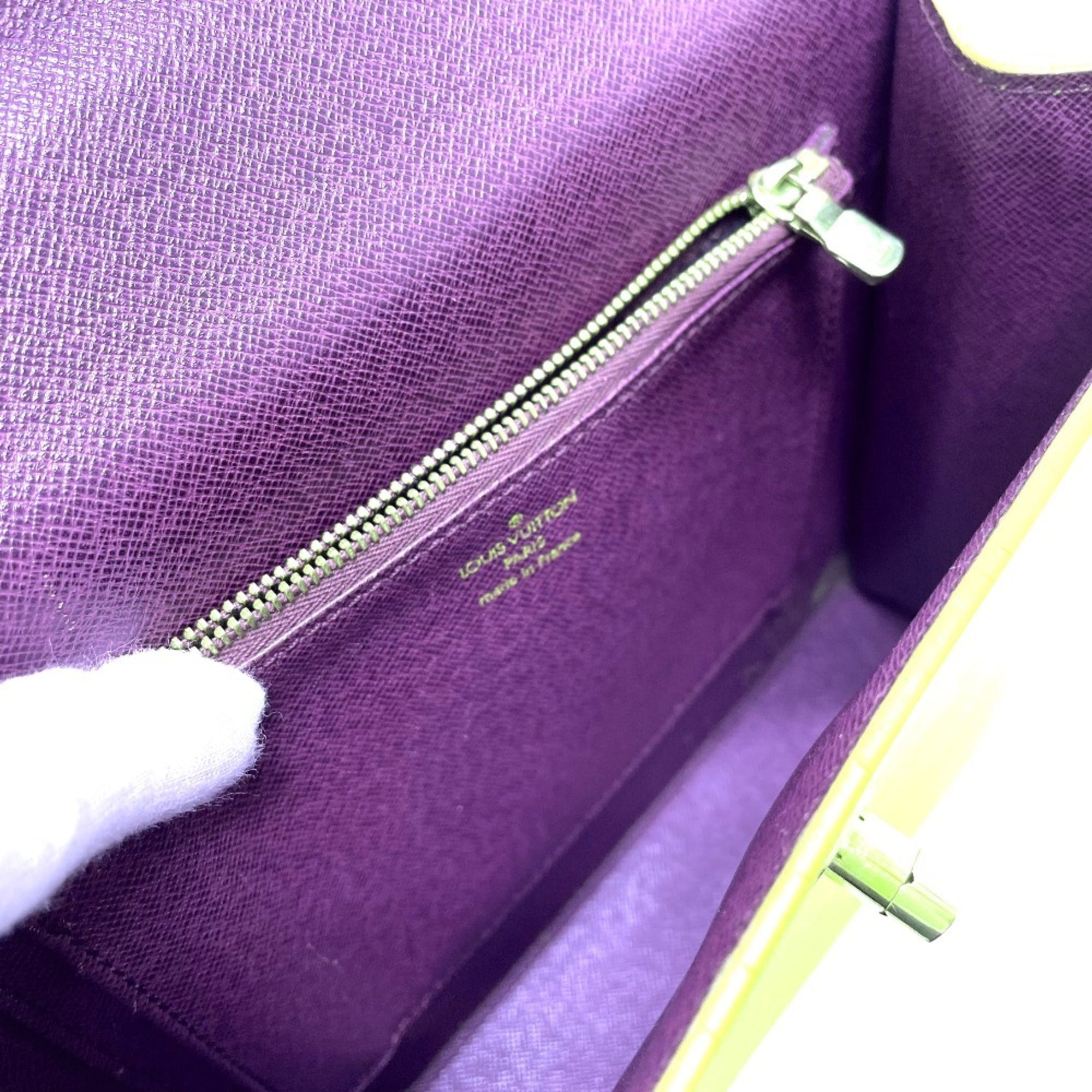 Louis Vuitton Epi Yellow Epi Leather Handbag