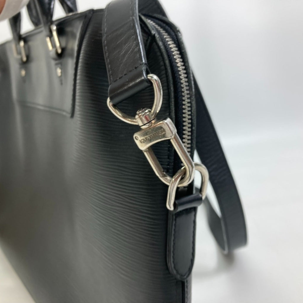 Louis Vuitton Epi Black Noir Epi Leather Briefcase Shoulder Bag