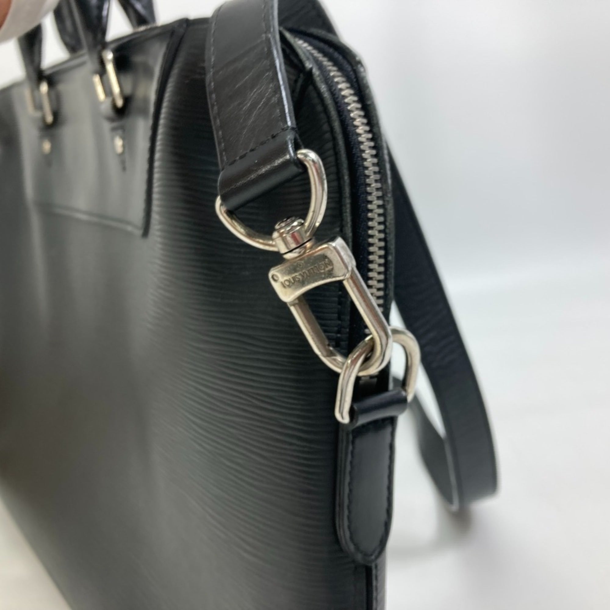 Louis Vuitton Epi Black Noir Epi Leather Briefcase Shoulder Bag