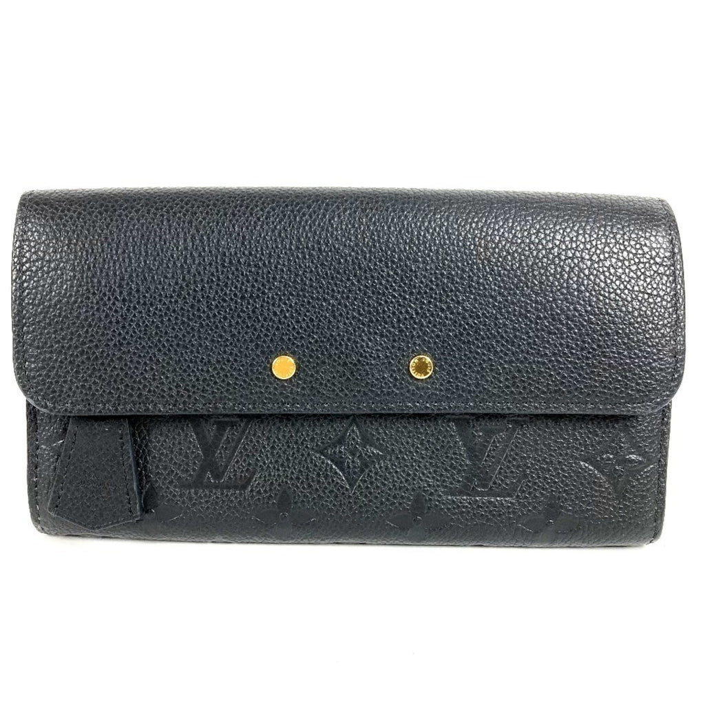 Louis Vuitton Monogram Empreinte Black Noir Monogram Empreinte Long Wallet