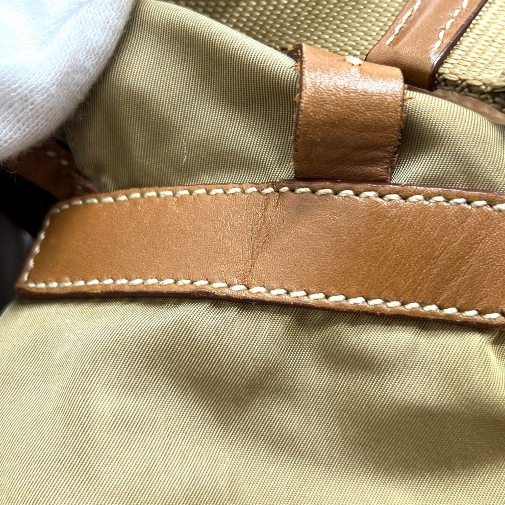 Prada Brown Nylon Backpack