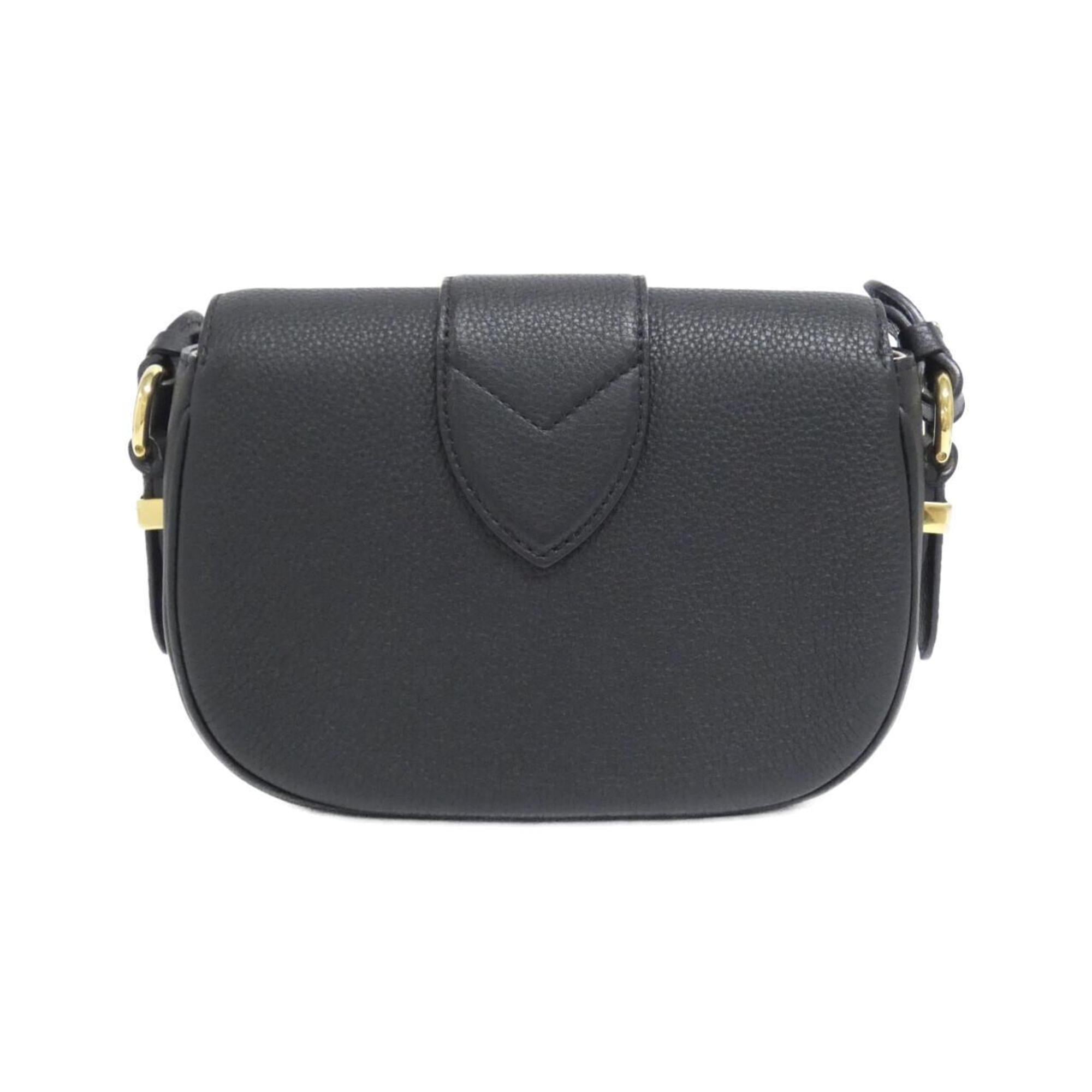 Louis Vuitton Black Leather Shoulder Bag
