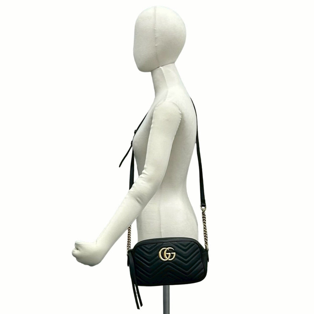 Gucci Black Leather Shoulder Bag (Pre-Owned)