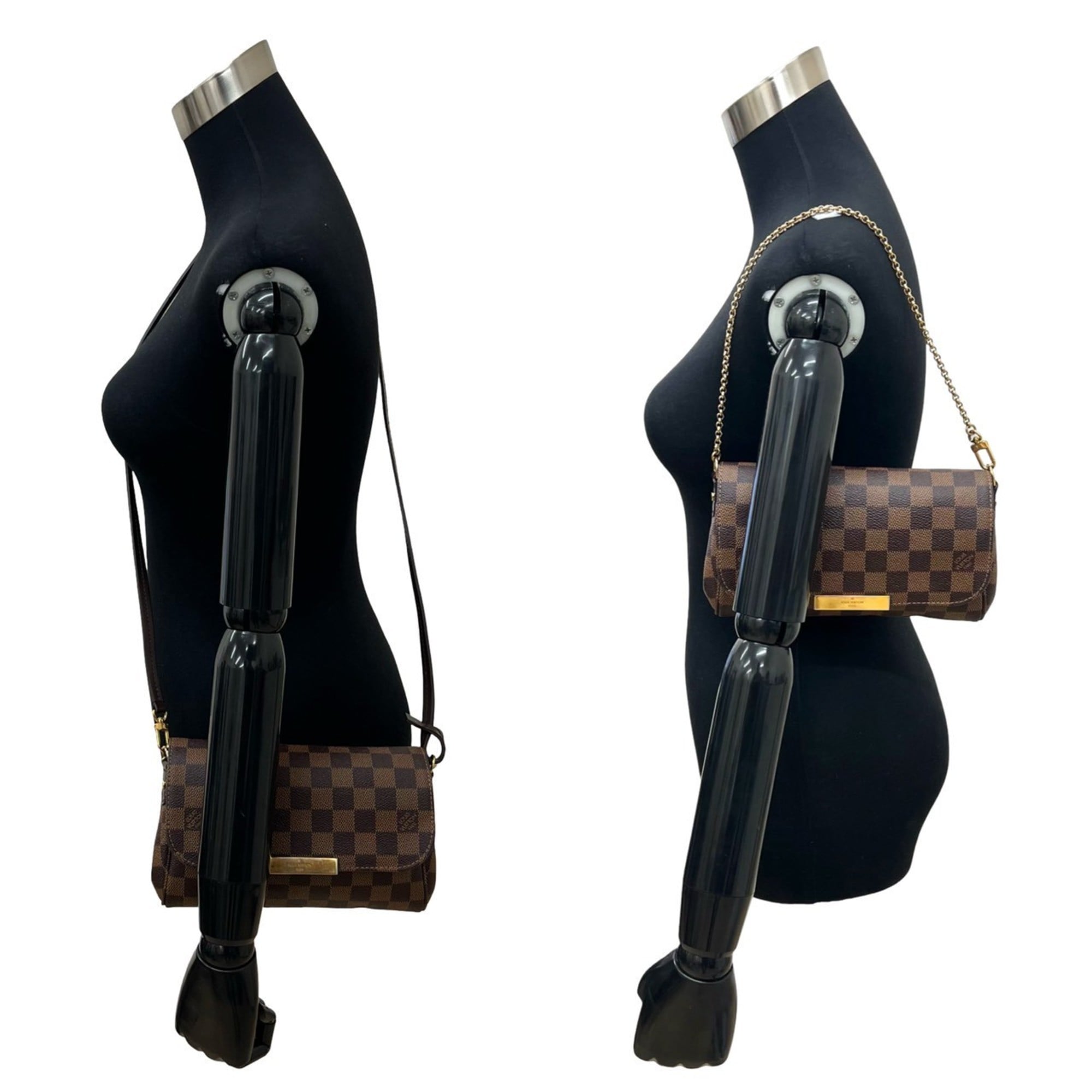 Louis Vuitton Brown Leather Pvc Pochette Shoulder Bag