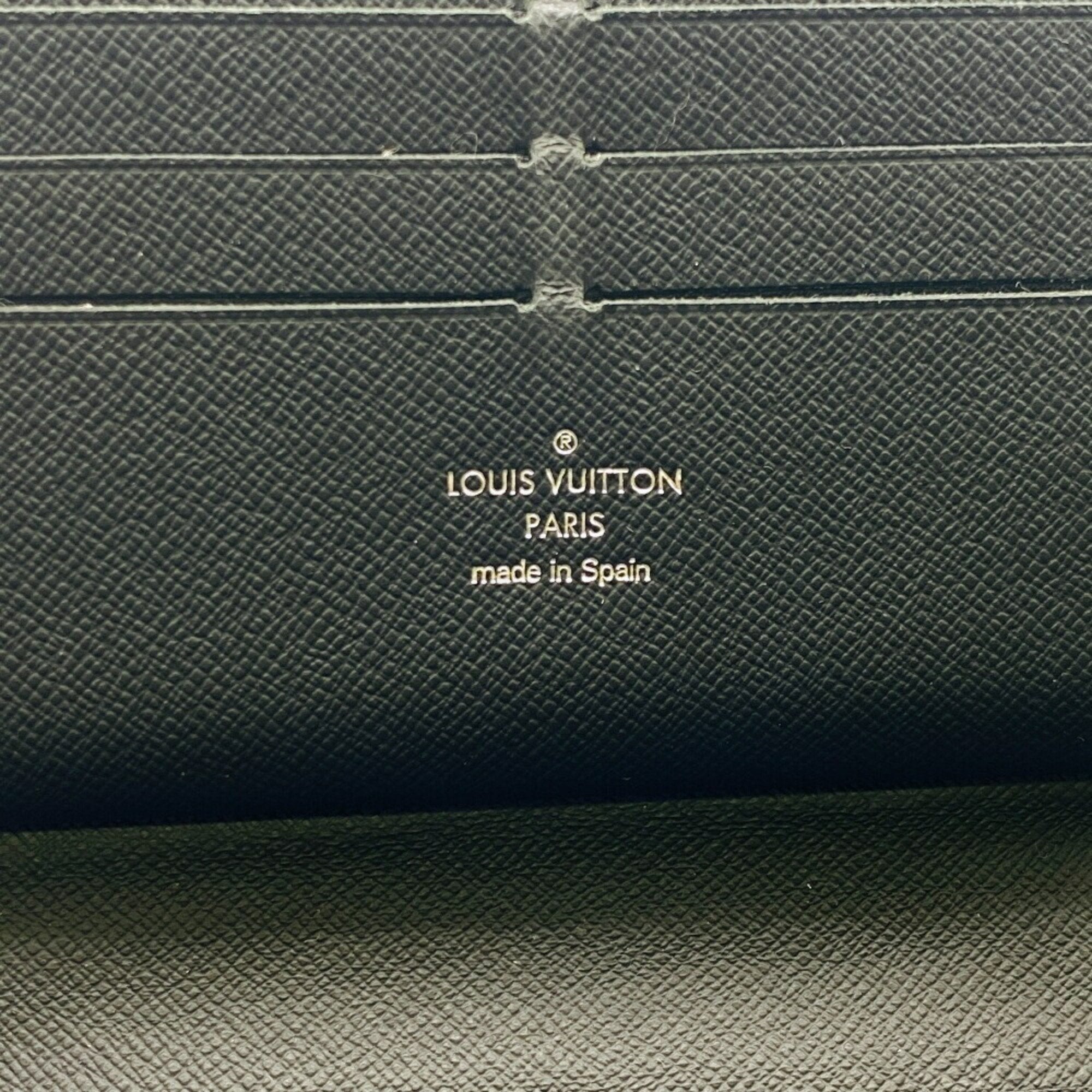 Louis Vuitton Taiga Black Leather Long Wallet