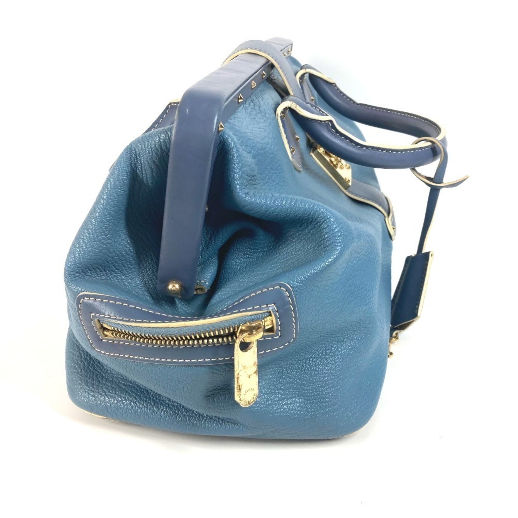 Louis Vuitton Suhali Blue Suhali Leather Handbag Tote Bag