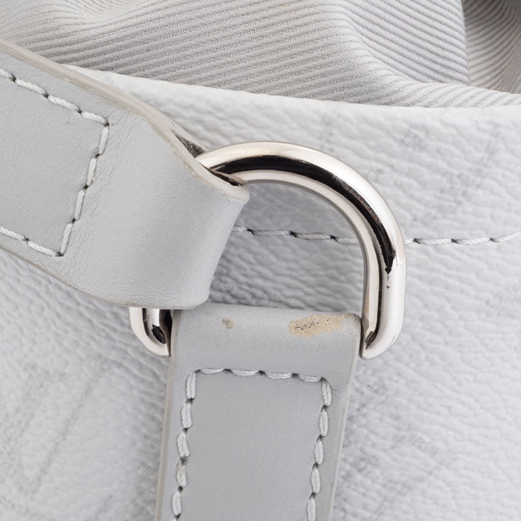 Louis Vuitton Monogram Light Gray White Monogram Shoulder Bag