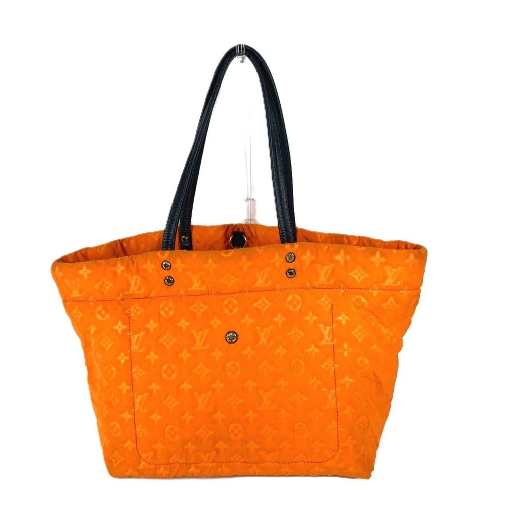 Louis Vuitton Orange Microfiber Shoulder Bag Tote Bag