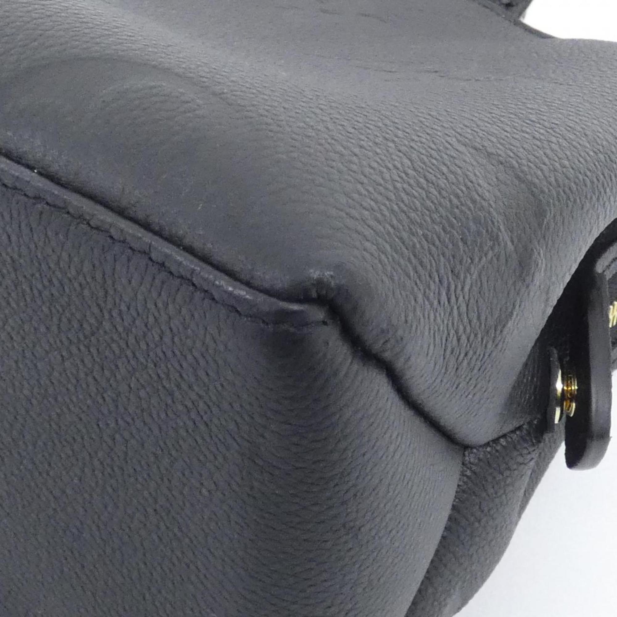 Louis Vuitton Black Leather Handbag