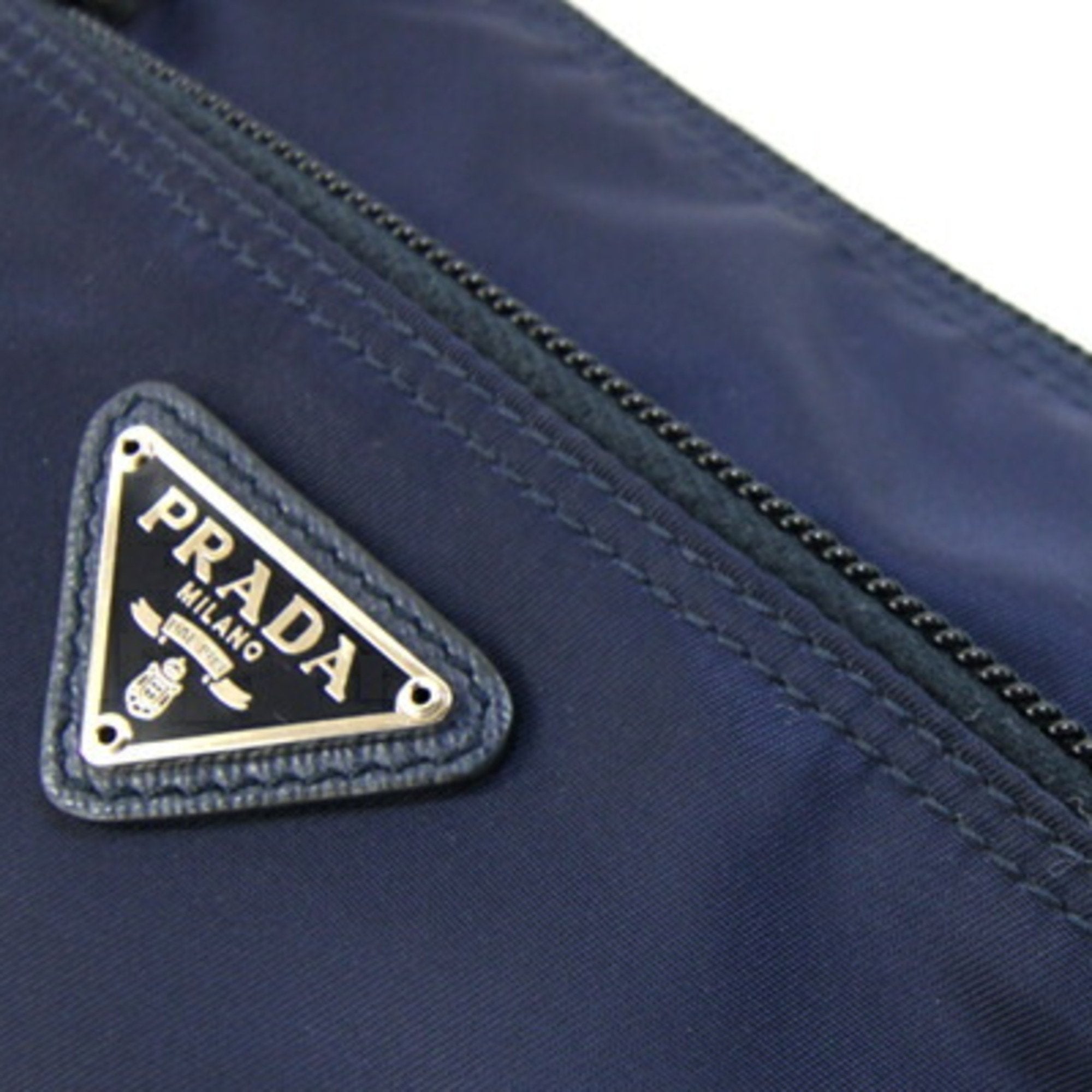 Prada Navy Nylon Pouch