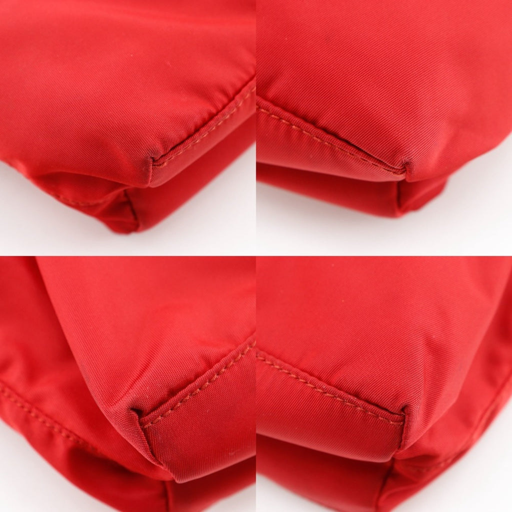 Prada Red Color Nylon Handbag