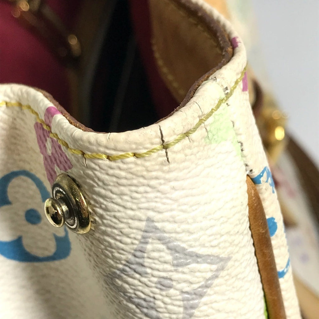 Louis Vuitton Blanc Monogram Multicolore Shoulder Bag Tote Bag