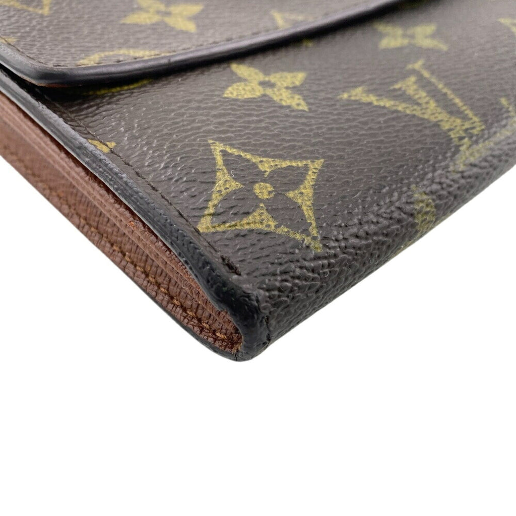 Louis Vuitton Brown Monogram Monogram Leather Long Wallet