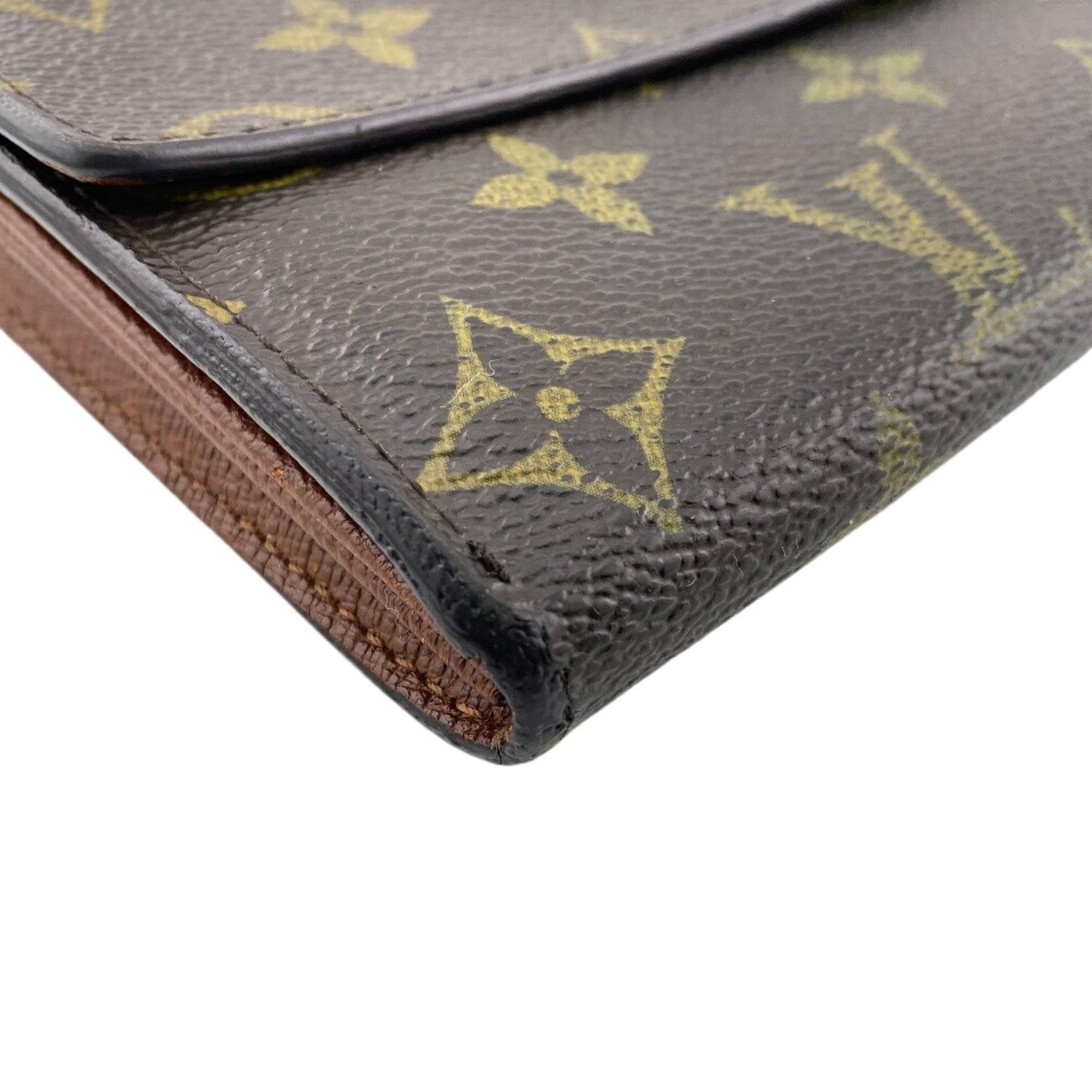 Louis Vuitton Brown Monogram Monogram Leather Long Wallet