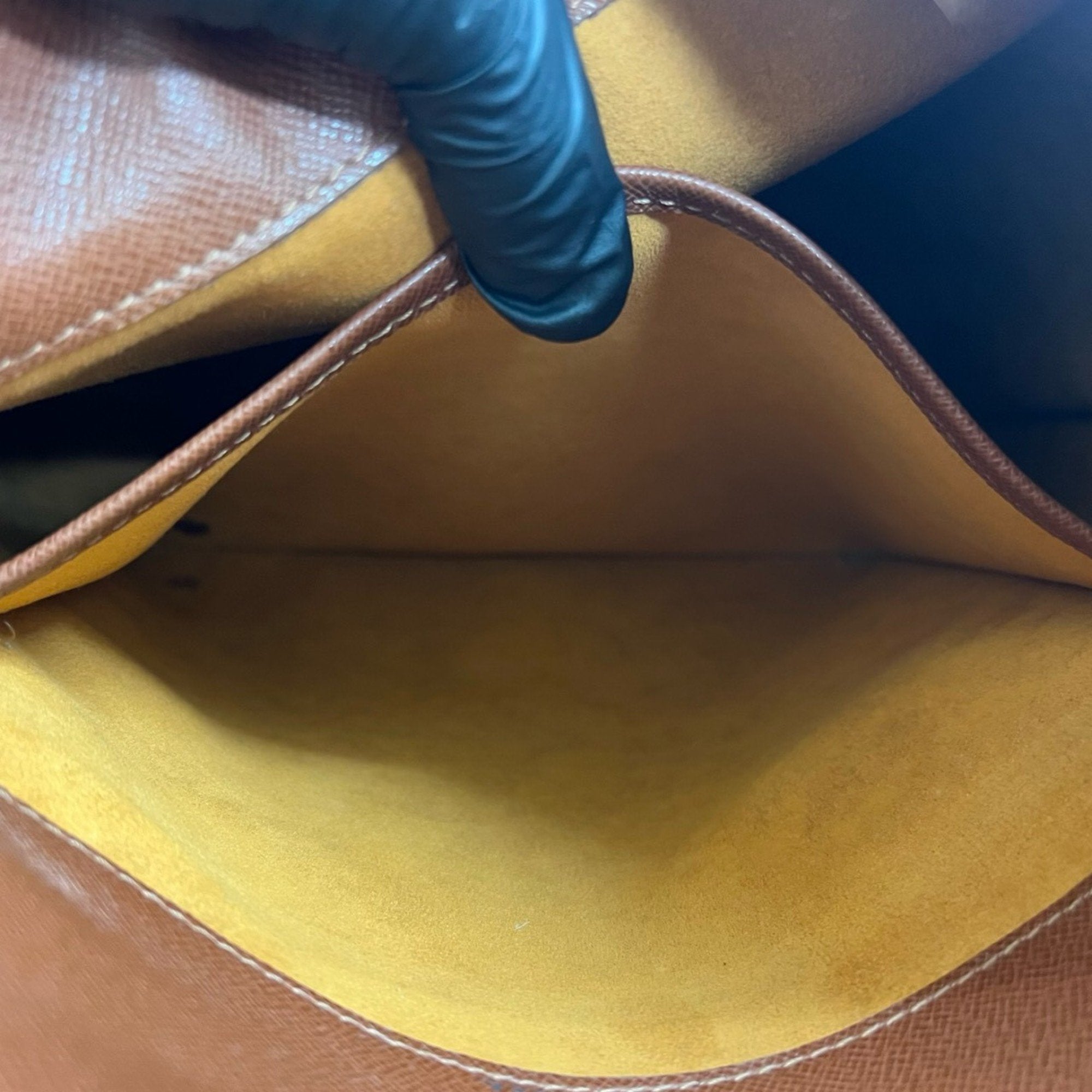 Louis Vuitton Brown Leather Pvc Pochette Shoulder Bag