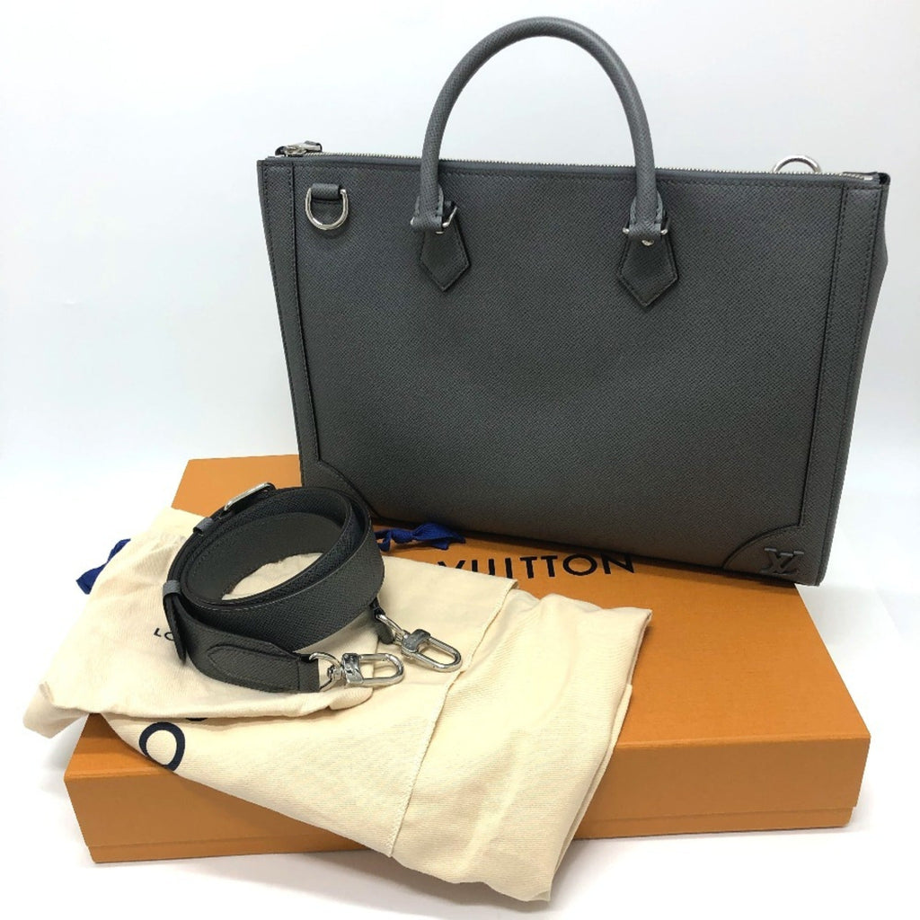 Louis Vuitton Taiga Gray Taiga Leather Briefcase