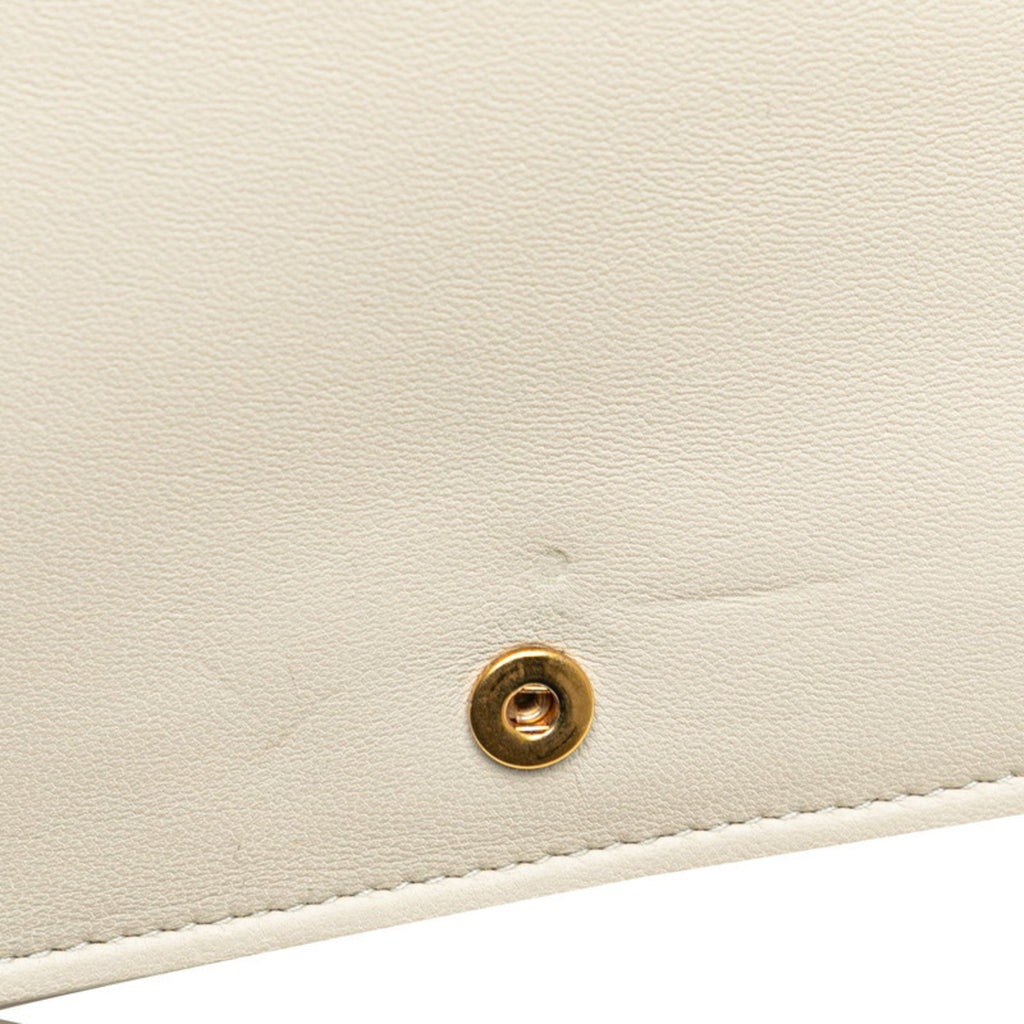 Bottega Veneta Off-White Leather Shoulder Bag