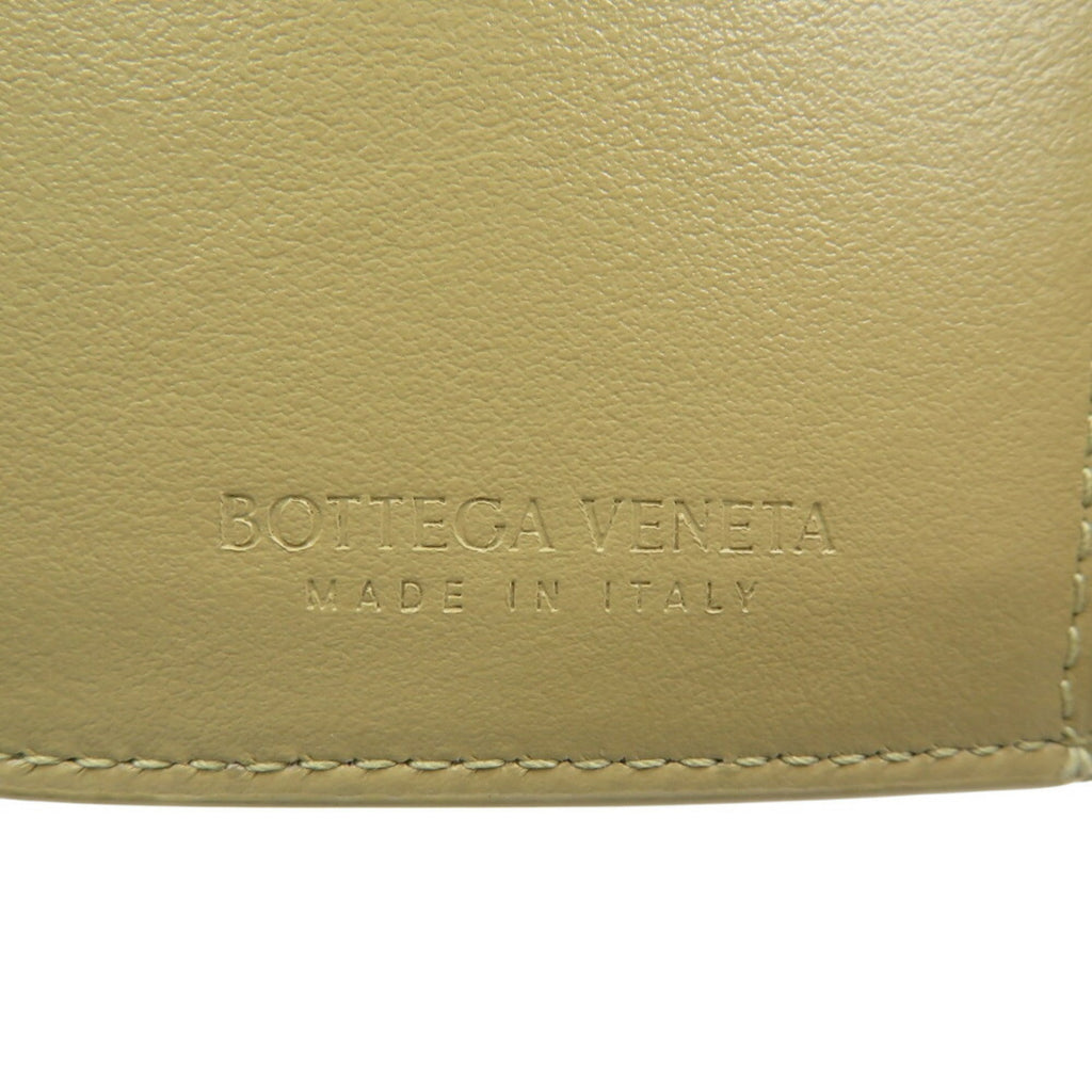 Bottega Veneta Beige Leather Wallet (Tri-Fold)