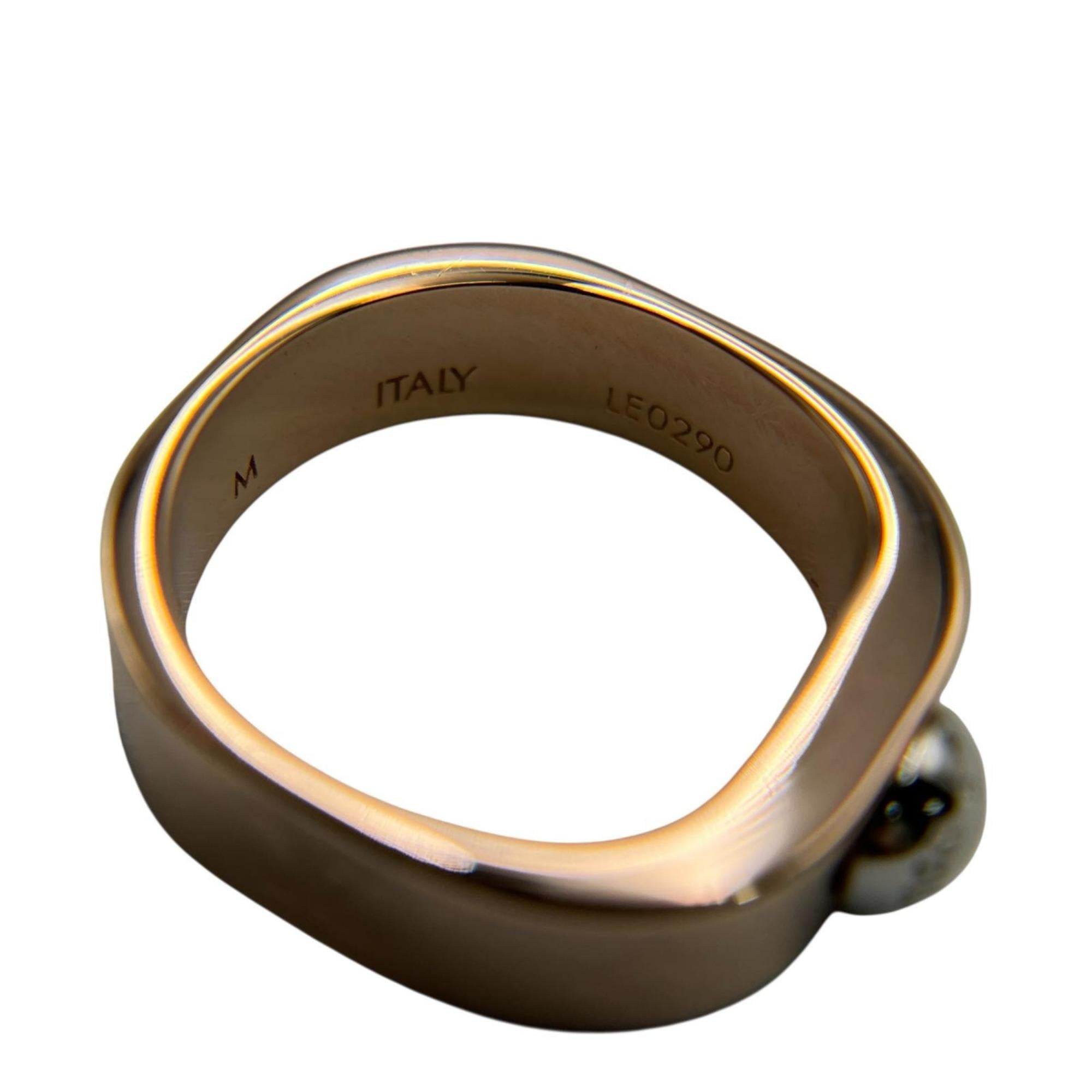Louis Vuitton Pink Gold Metal Band Ring