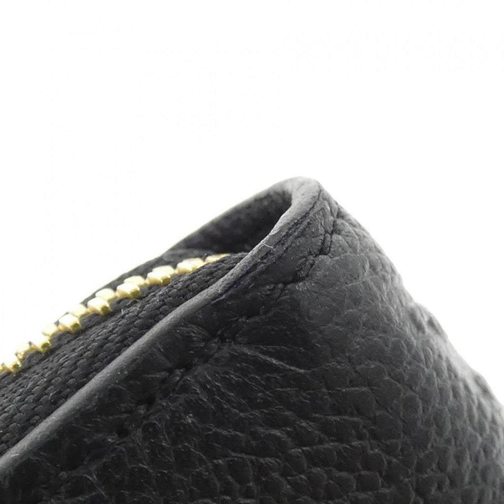 Louis Vuitton Black Leather Long Wallet