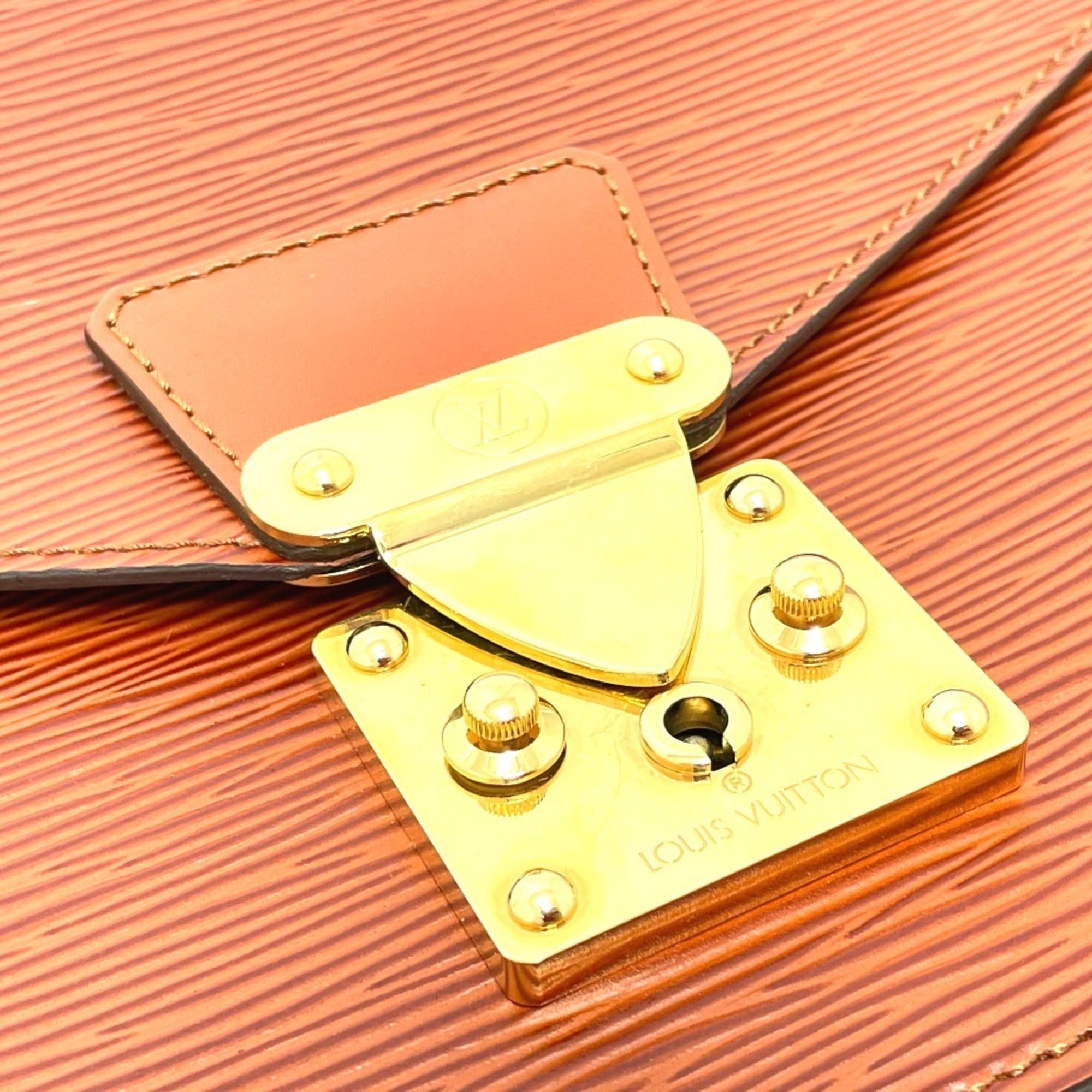 Louis Vuitton Brown Epi Leather Handbag