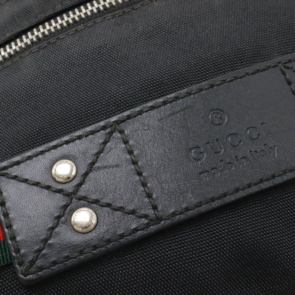 Gucci Black Nylon Canvas Sling Bag (Pre-Owned)