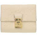 Louis Vuitton Monogram Empreinte Gold Monogram White Monogram Empreinte Wallet (Tri-Fold)