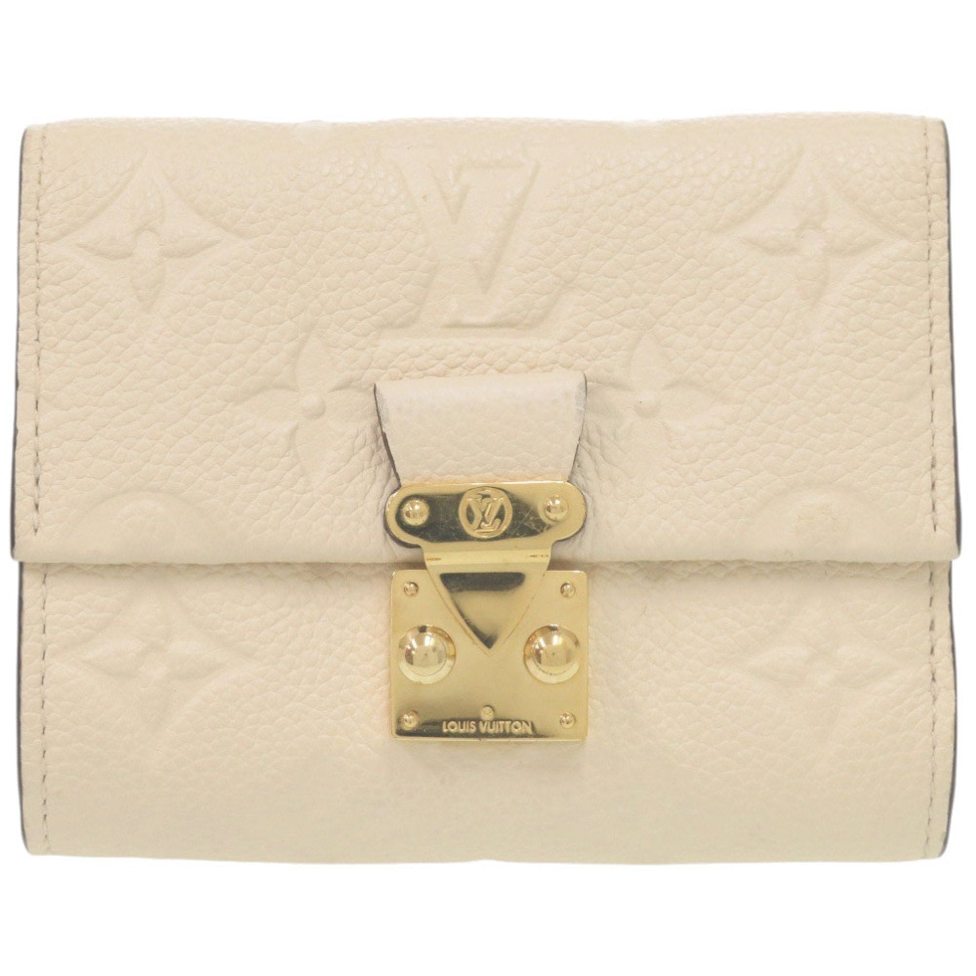 Louis Vuitton Monogram Empreinte Gold Monogram White Monogram Empreinte Wallet (Tri-Fold)