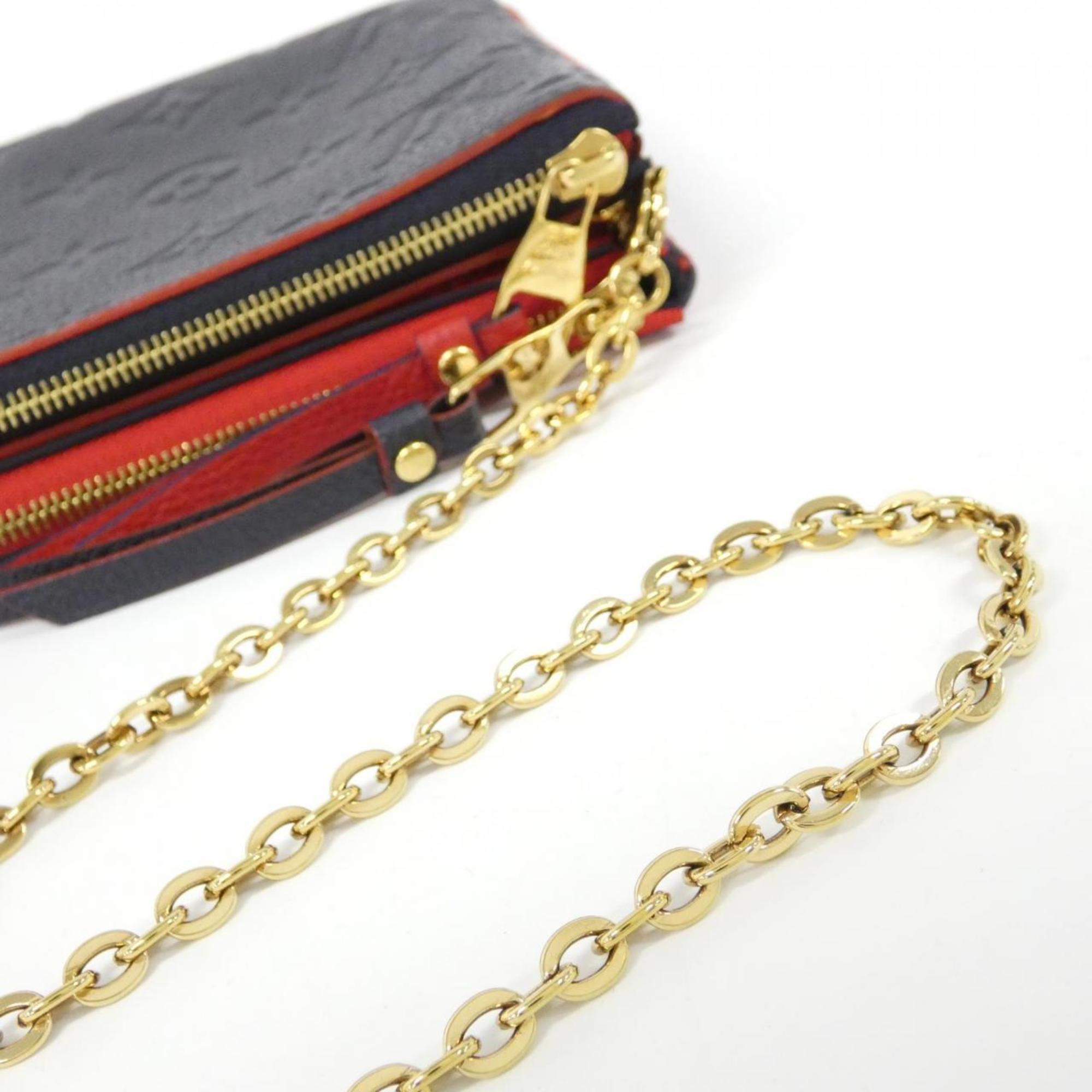 Louis Vuitton Monogram Empreinte Marine Rouge Leather Pochette Shoulder Bag