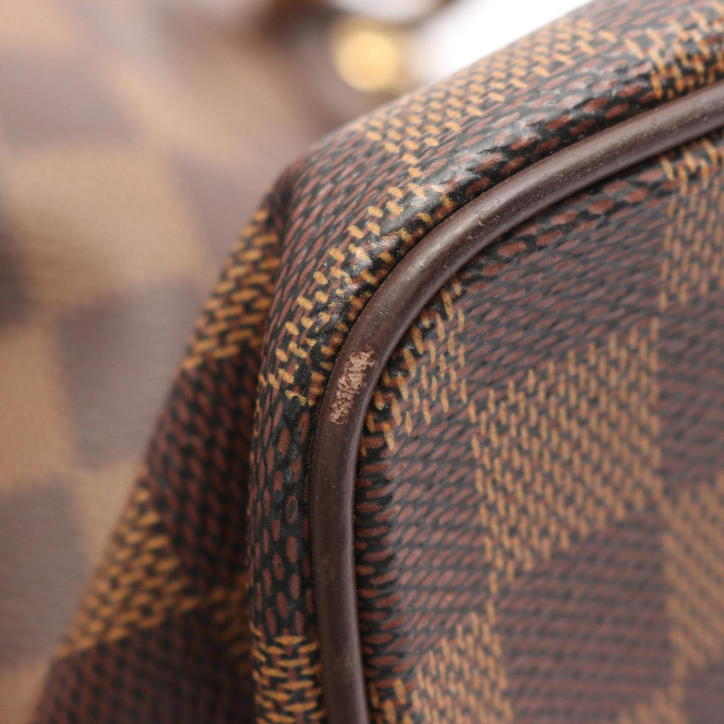 Louis Vuitton Brown Coated Canvas Damier Canvas Pvc Leather Tote Bag