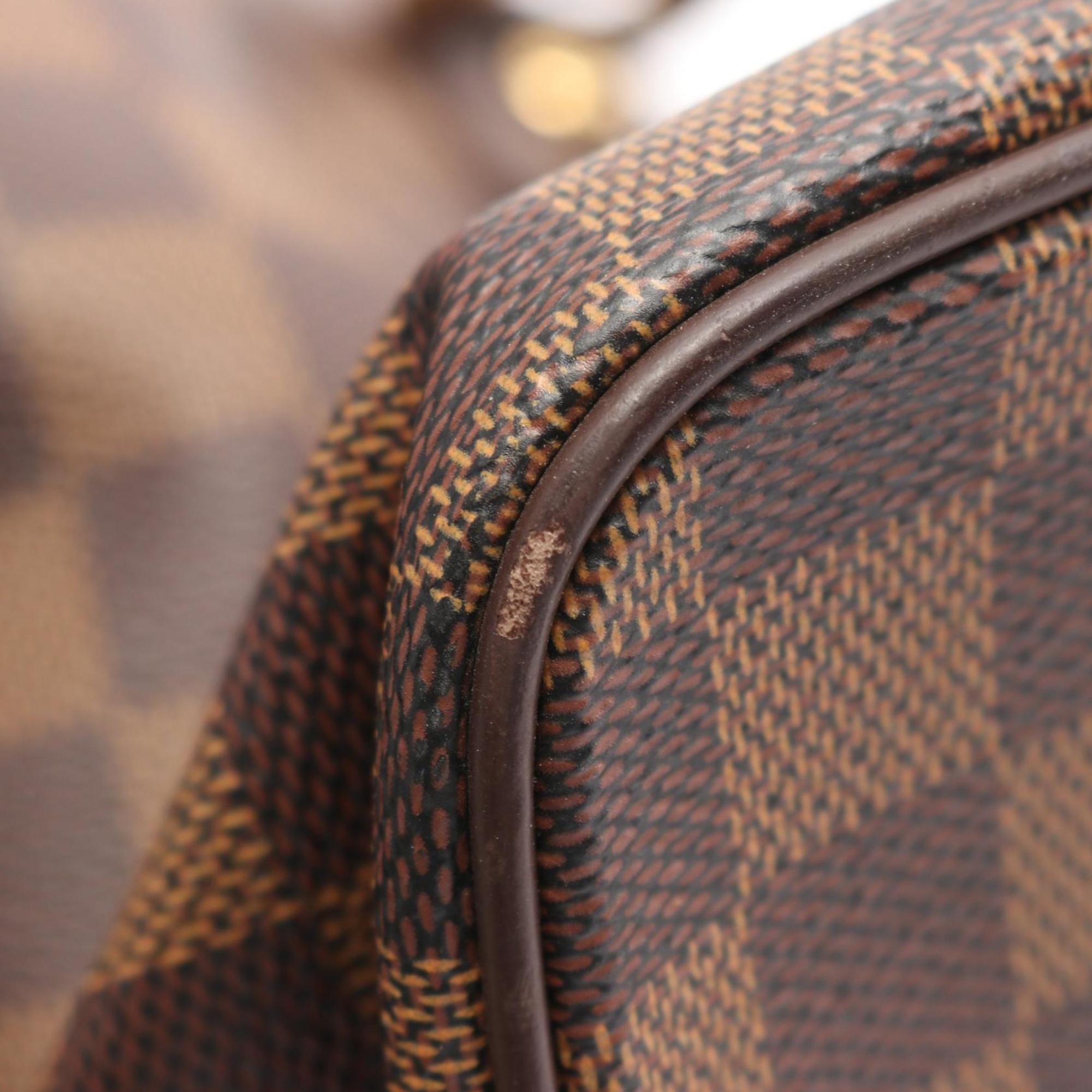 Louis Vuitton Brown Coated Canvas Damier Canvas Pvc Leather Tote Bag
