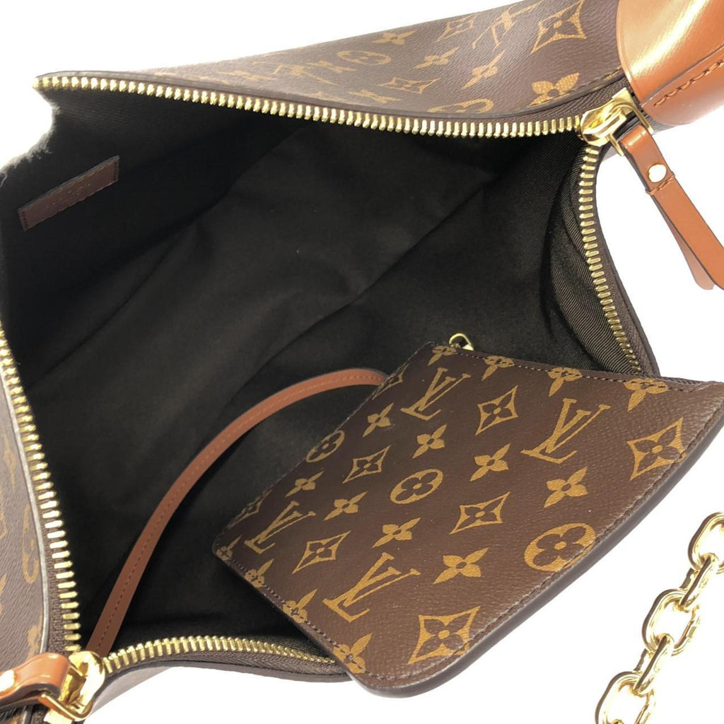 Louis Vuitton Marron Coated Canvas Pouch Shoulder Bag