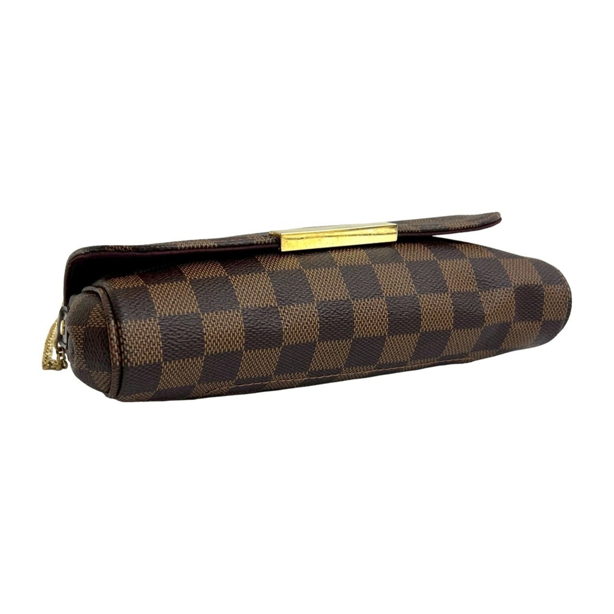 Louis Vuitton Brown Leather Pvc Pochette Shoulder Bag