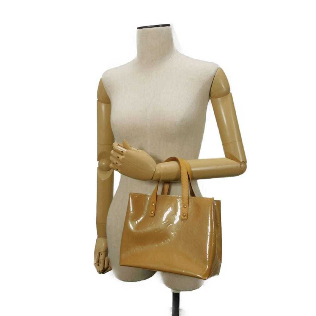 Louis Vuitton Beige Noisette Monogram Vernis Handbag Tote Bag