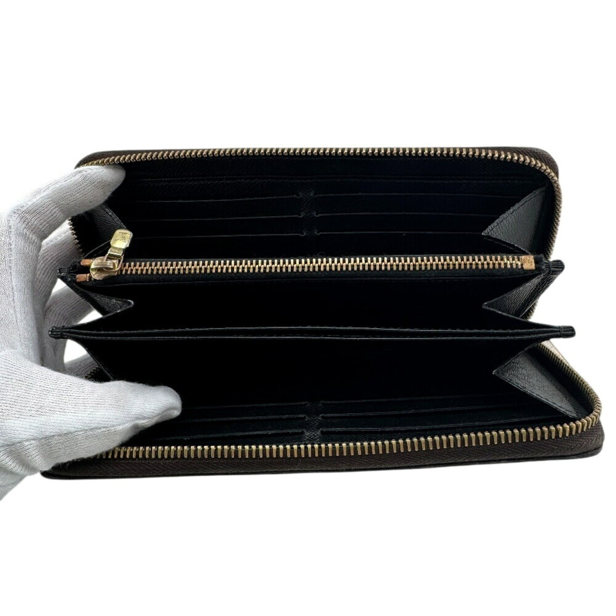 Louis Vuitton Brown Leather Long Wallet