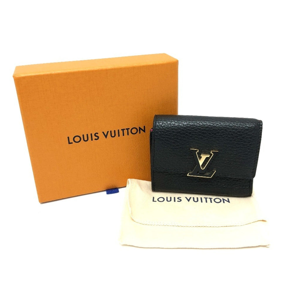 Louis Vuitton Bicolor Black Noir Pink Leather Coin Purse/Coin Case