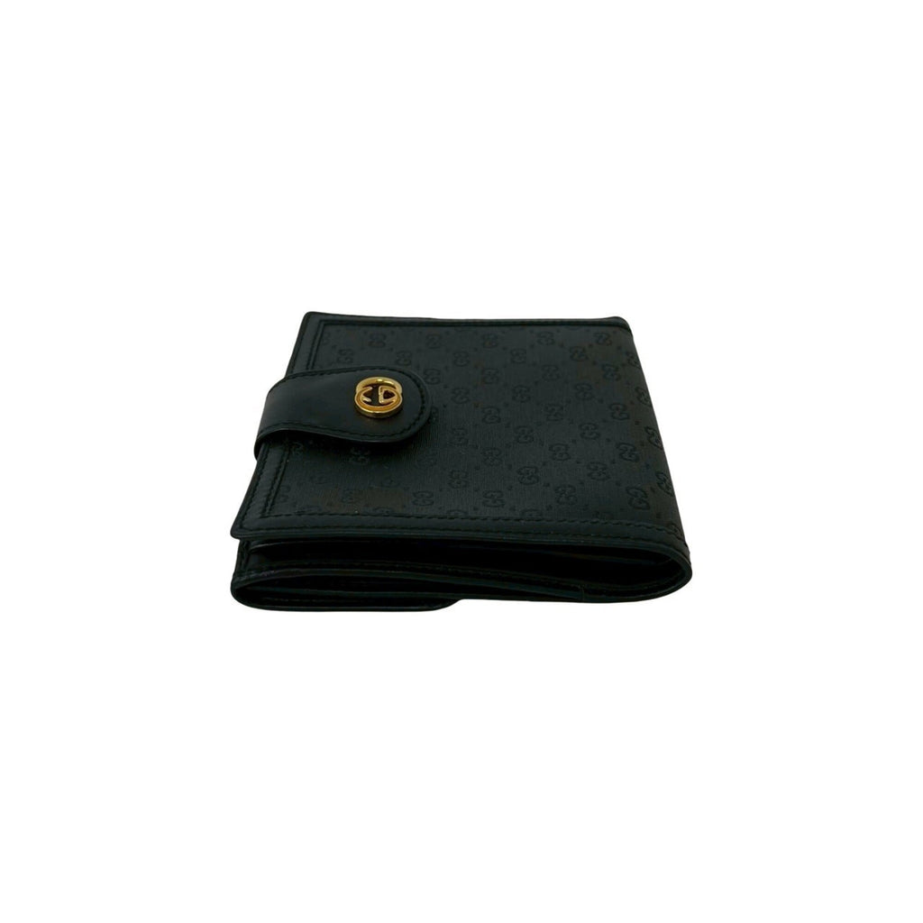 Gucci Black Leather Pvc Wallet (Bi-Fold) (Pre-Owned)