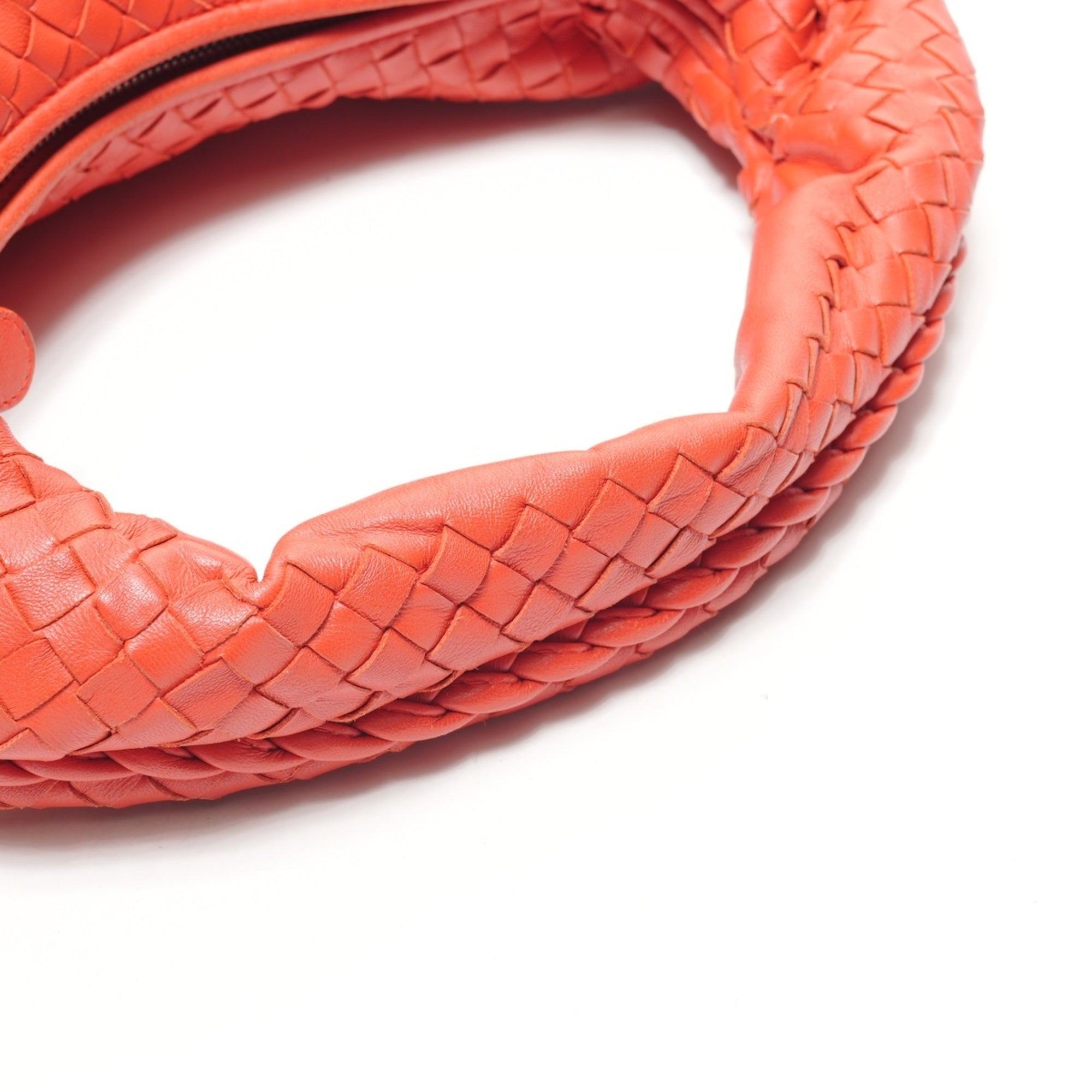 Bottega Veneta Red Color Intrecciato Handbag